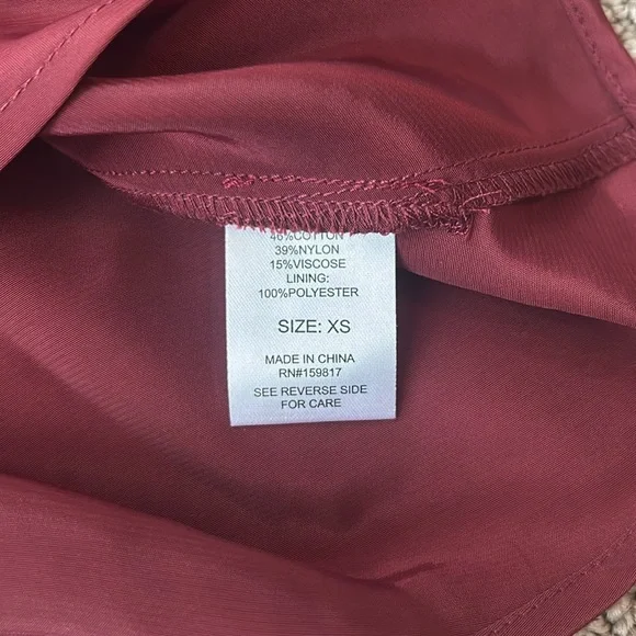 Altar’d State Liora Floral Maxi Dress Burgundy Lace Floral Corset Ribbon SZ XS - Picture 11 of 11